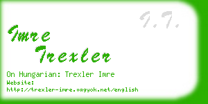 imre trexler business card